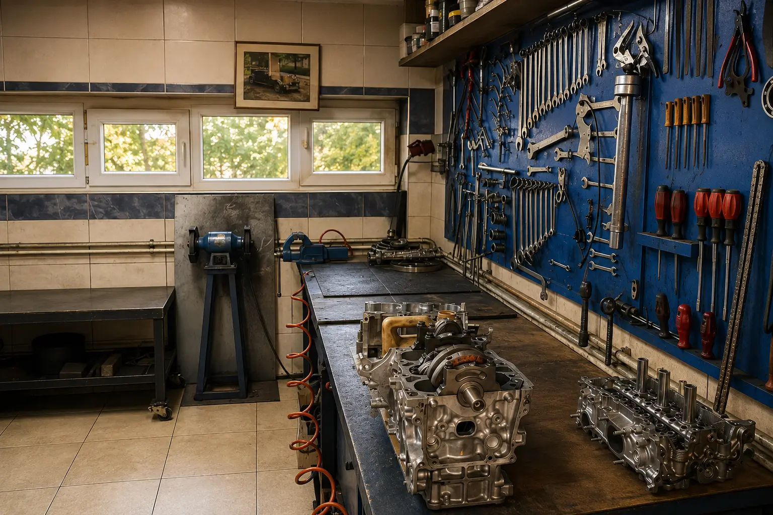 MAS Servis ağır mekanik çalışma tezgâhı ve motor parçaları